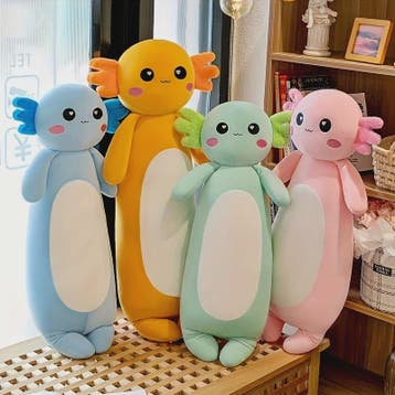 Grote Axolotl Pluche Knuffel - Zacht Kussen Speelgoed voor K