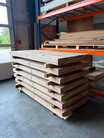 AANBIEDING: 20 planken, Ophalen, Minder dan 25 mm, Eiken, Nieuw