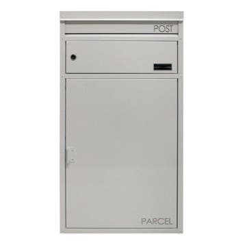 SafePost 65 brievenbus met pakketvak staal  - wit, Verzenden, Nieuw