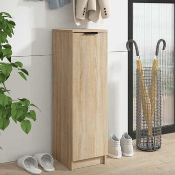 vidaXL Schoenenkast 30x35x100 cm bewerkt hout sonoma, Verzenden, Nieuw