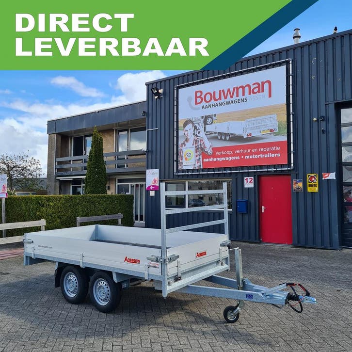 Anssems PSX 2000 plateauwagen 305x153cm 2000kg, Auto diversen, Aanhangers en Bagagewagens, Ophalen