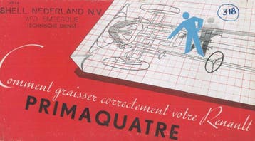 1939 Renault Smeerschema Primaquatre Frans, Verzenden