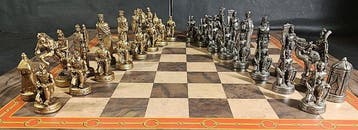Schaakspel - Las Cruzadas - Brons, Hout