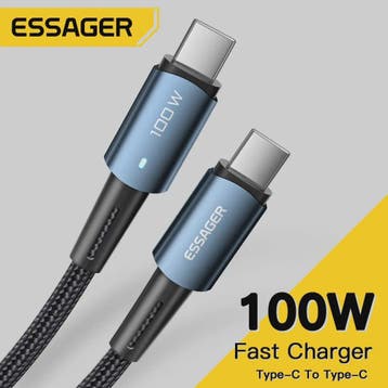Essager PD 100W Type C naar C Kabel - Snel Opladen & Data vo, Verzenden, Nieuw