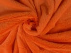 10 meter zachte bont - Oranje - Pluche stoffen, 120 cm of meer, Oranje, Ophalen of Verzenden, Polyester