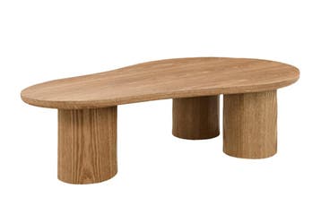 Koffietafel ORGANIKO 130cm eikenhout look natuurlijk - 48554, Ophalen of Verzenden, Nieuw