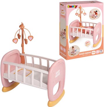 Smoby Baby nurse - Poppenmeubel - wieg en poppenbedje - pop, Kinderen en Baby's, Ophalen of Verzenden, Nieuw
