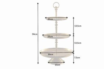 Design taartplateau ORIENT 50cm goud in wildhammerafwerking, Huis en Inrichting, Ophalen of Verzenden, Nieuw