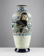 Amphora - Campina - Balustervaas - Steengoed - Decor with, Antiek en Kunst