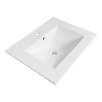 Brauer Frost Wastafel - 60 cm - met 1 Spoelbak en 1 Kraangat, Ophalen of Verzenden, Nieuw