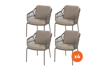 Set van 4 - 4SO Capalbio dining tuinstoel - Terre, Verzenden, Nieuw, Overige materialen