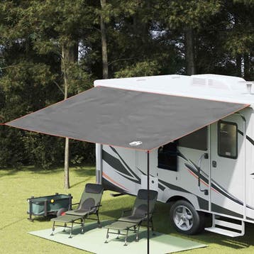 vidaXL Waterdicht Zeil -persoons 240 x 460 cm Grijs en, Verzenden, Nieuw, Tot en met 2