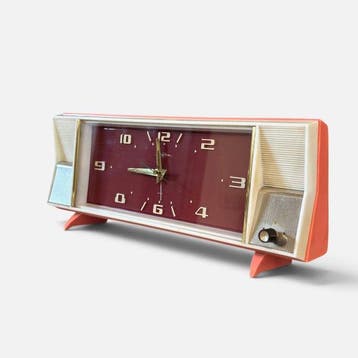 Bureauklok - Rhythm No. 6839 – Vintage Japanese Mechanical