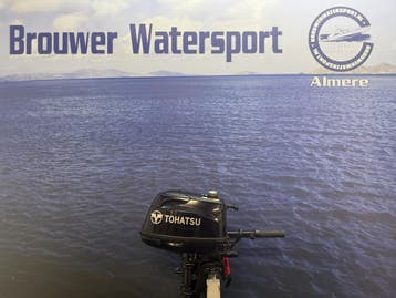 “ Tohatsu 4 pk | Kortstaart | Gebruikte nette staat “, Minder dan 5 pk, Viertaktmotor, Ophalen of Verzenden, Zo goed als nieuw