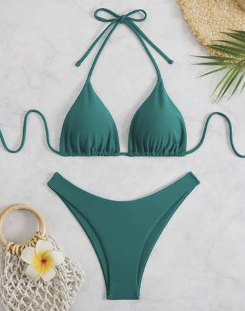 Dames Bikini Thong - Sexy Braziliaanse Stijl met Halter en V, Kleding | Dames, Badmode en Zwemkleding, Verzenden, Nieuw