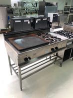 MBM 2 pits Gasfornuis + Gloei/Kookplaat Aardgas, Ophalen of Verzenden, Gebruikt
