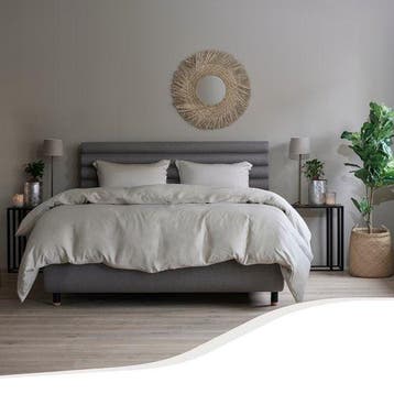 2dekans | Home by TEMPUR - Dekbedovertrek - 240 x 220 cm -, Ophalen of Verzenden, Zo goed als nieuw, Beige