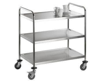 Serveer-afruimwagen | RVS | 94(h)x86x54cm Saro, Verzenden, Nieuw in verpakking