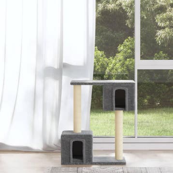vidaXL Kattenkrabpaal met sisal krabpalen 60 cm lichtgrijs, Dieren en Toebehoren, Katten-accessoires, Verzenden, Nieuw