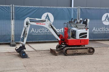 Veiling: Minigraver Takeuchi TB210R Diesel 2016, Ophalen, Graafmachine