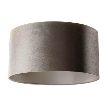 Velours lampenkap taupe 50/50/25, Huis en Inrichting, Lampen | Lampenkappen, Verzenden, Nieuw, Rond