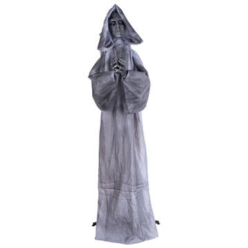 Halloween Decoratie Biddend Vrouwenbeeld 180cm Animatronic, Verzenden, Nieuw, Overige typen