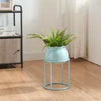 Plantenstandaard Assen 31,5x19,5 cm lichtblauw [en.casa], Tuin en Terras, Verzenden, Nieuw