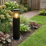 Tuinsokkel | Staande buitenlamp | zwart | 50cm | E27 | xeloo, Ophalen of Verzenden, Nieuw, Staande lamp