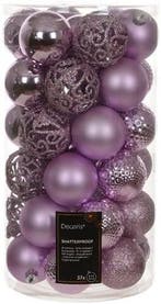 Kerstballen kunststof ornament Fris Lila 6 cm doos 37 stuks, Ophalen of Verzenden, Nieuw