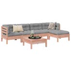 vidaXL 6-delige Loungeset met kussens massief douglas, Tuin en Terras, Tuinsets en Loungesets, Verzenden, Nieuw, Loungeset