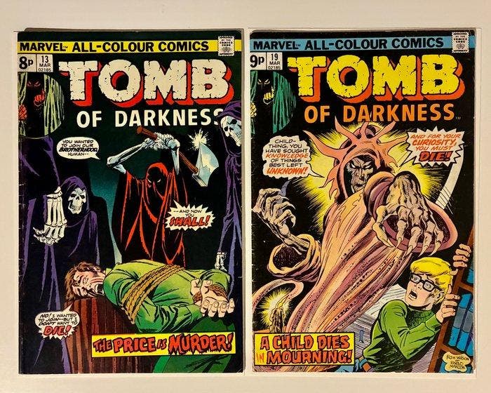 Tomb of Darkness #13, 19 - Horror Story - 2 Comic - Eerste, Boeken, Strips | Comics