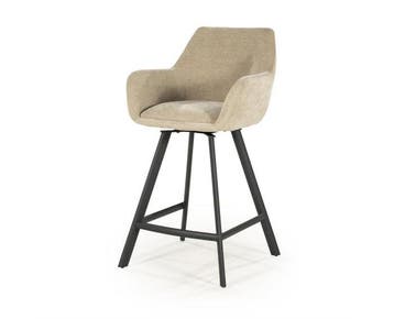 BarKruk Bliss with armrest - taupe | BY-BOO, Ophalen of Verzenden, Nieuw