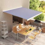 Zonnescherm 350x250cm blauw/wit | retourdeal 29% korting, Overige typen, Ophalen of Verzenden, 250 cm tot 450 cm, 300 cm of meer