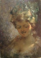 Nazzareno Sidoli (1879–1969) - Ritratto di Dama