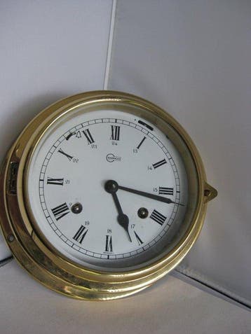 Scheepsklok - Barigo - Modern - Gelakt messing - 1970-1980 -