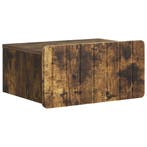 vidaXL Wandbeugel Bedkast Gerookt eiken 49 x 34,5 x 24 cm, Huis en Inrichting, Minder dan 45 cm, Verzenden, Nieuw, Minder dan 55 cm
