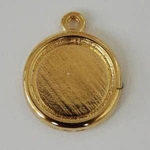 1 x DQ Metaal Setting voor 16 mm Cabochon goud kleur ca...., Ophalen of Verzenden, Nieuw, Overige typen