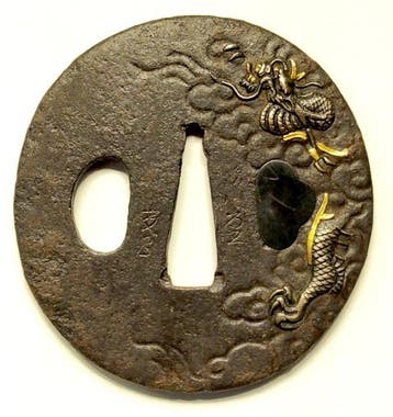 Tsuba gesigneerd Shimasa - Japan - Edo Periode (1600-1868)
