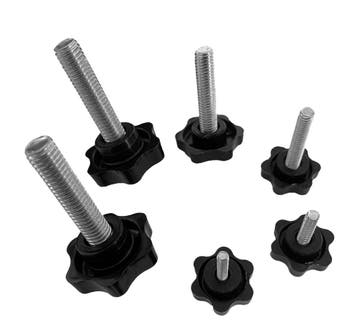 Set van 10 sterknoppen met draadstang (M12, zwart), Doe-het-zelf en Verbouw, Gereedschap | Handgereedschap, Ophalen of Verzenden