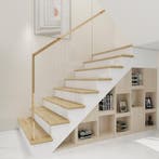 Overzettreden stootborden set van 2 PVC 120x32x4,6 cm eikenk, Verzenden, Nieuw