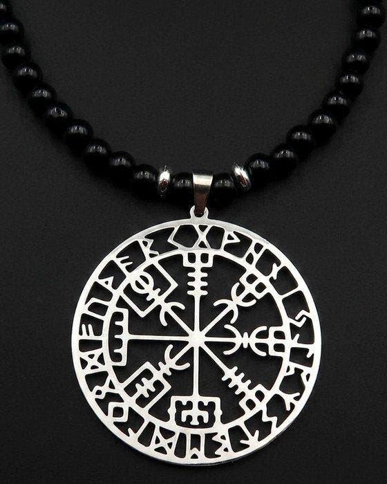 Obsidiaan - De Noordelijke Vuurtoren - Vikingkompas Vegvísir, Antiek en Kunst, Antiek | Boeken en Bijbels