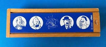 Tintin - Plumier en bois Vilac - 1 etui - 1993, Nieuw