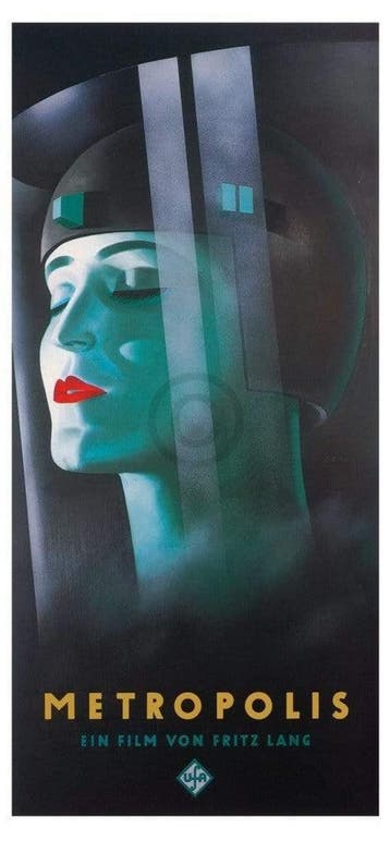 Kunstdruk Werner Graul - Metropolis 88x190cm, Verzenden, Nieuw