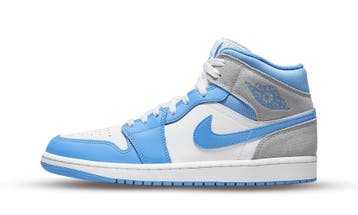 Jordan 1 Mid University Blue Grey, Kleding | Heren, Schoenen, Nieuw