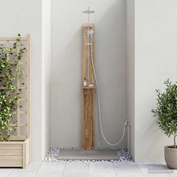 vidaXL Buitendouche 257 cm Massief Acacia Hout en, Verzenden, Nieuw