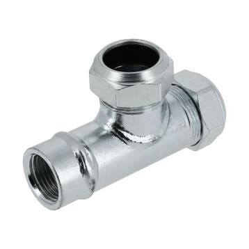 BONFIX Knel C-staal 112 T-stuk 22 x 22 x 1/2 bi.dr., Ophalen of Verzenden, Nieuw