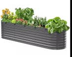 Gegalvaniseerd Ovaal Verhoogd Tuinbed met Open Bodem Buiten, Verzenden, Nieuw