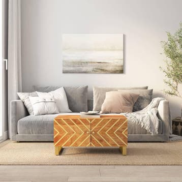 vidaXL Salontafel 80x50x40 cm massief mangohout bruin en, Huis en Inrichting, Tafels | Salontafels, 50 tot 100 cm, Verzenden, Nieuw