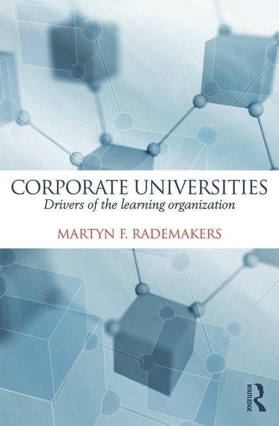 Corporate Universities, Boeken, Literatuur, Ophalen of Verzenden