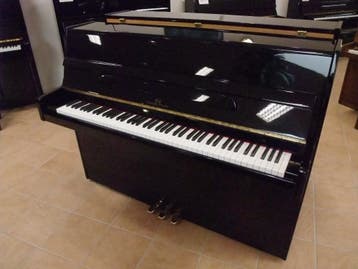 Gebr. Schulze Piano, 108 cm hoog, Als Nieuw - Op Voorraad, Verzenden, Zwart, Zo goed als nieuw, Piano